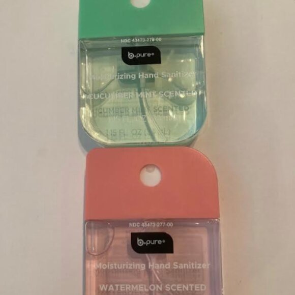 Lot of 2 B-pure Hand sanitizer Spray Cucumber and Watermelon Scented - Picture 1 of 3